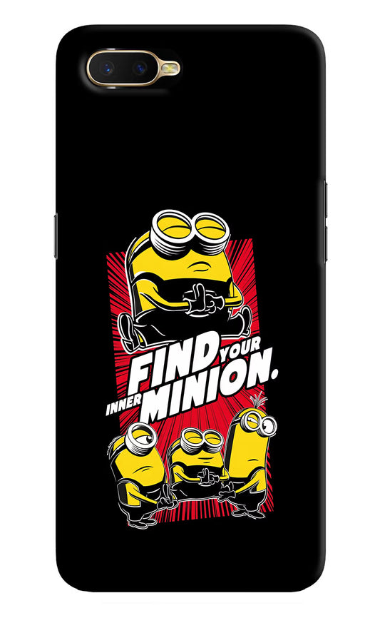 Find your inner Minion Oppo K1 Hard Case Back Cover by Casekaro