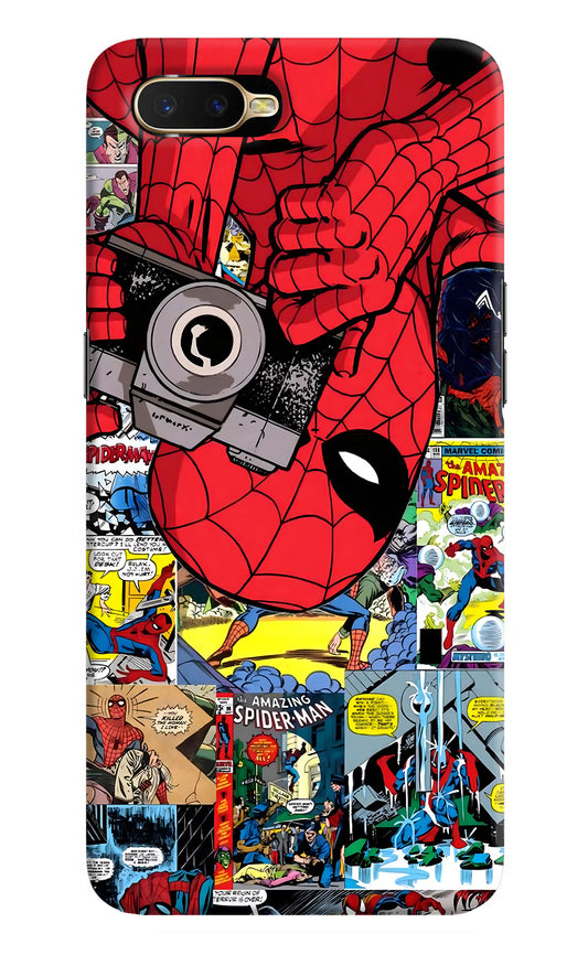 Spider Man Oppo K1 Hard Case Back Cover by Casekaro