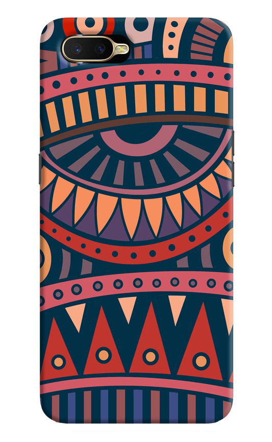 African Culture Design Oppo K1 Hard Case Back Cover by Casekaro