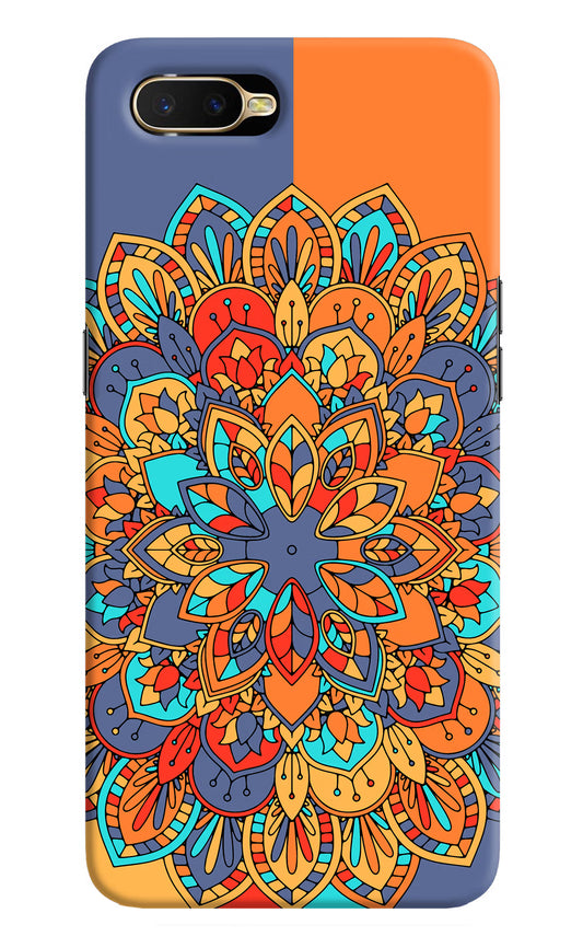 Color Mandala Oppo K1 Hard Case Back Cover by Casekaro