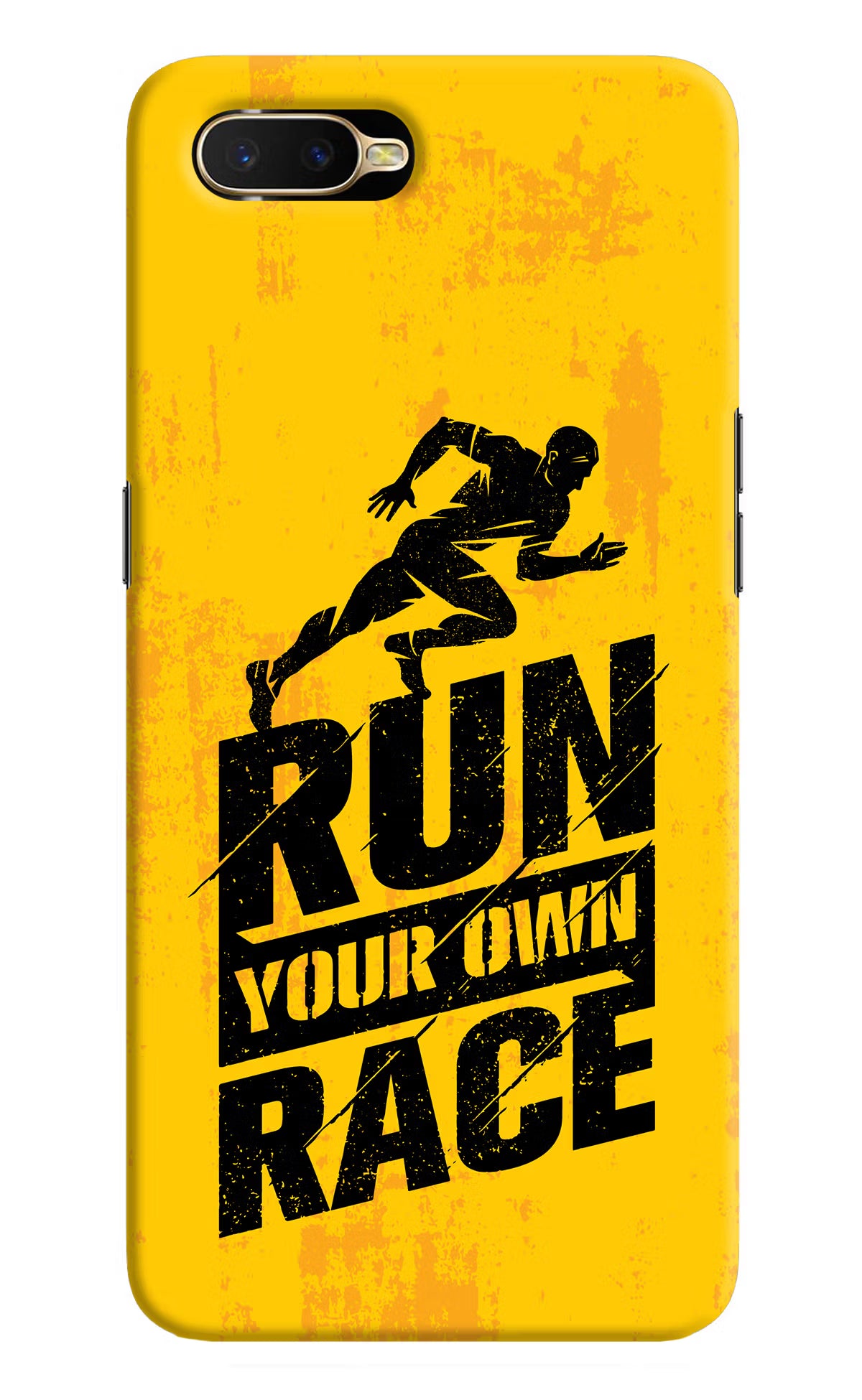 Run Your Own Race Oppo K1 Hard Case Back Cover by Casekaro