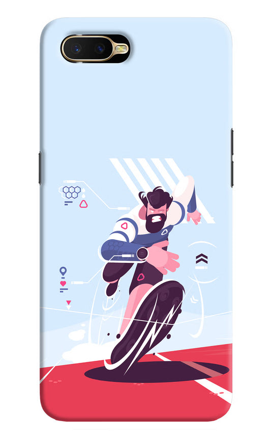 Run Pro Oppo K1 Hard Case Back Cover by Casekaro
