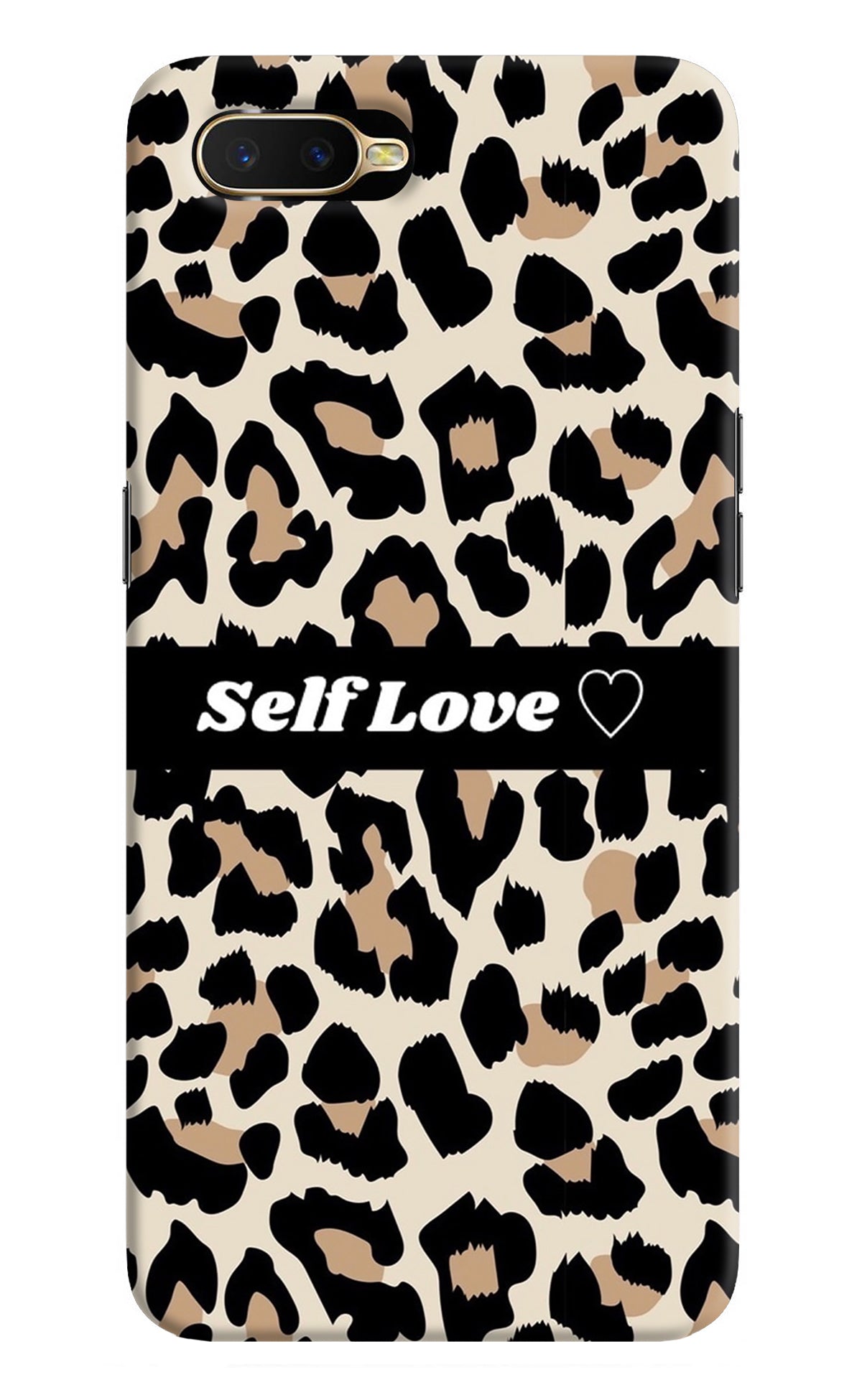 Leopard Print Self Love Oppo K1 Back Cover