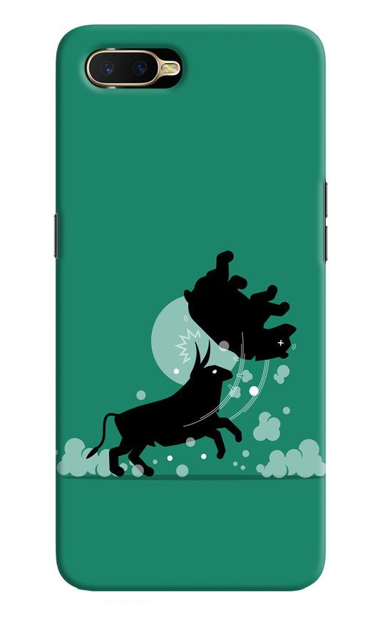 Bull Conqueror Oppo K1 Back Cover