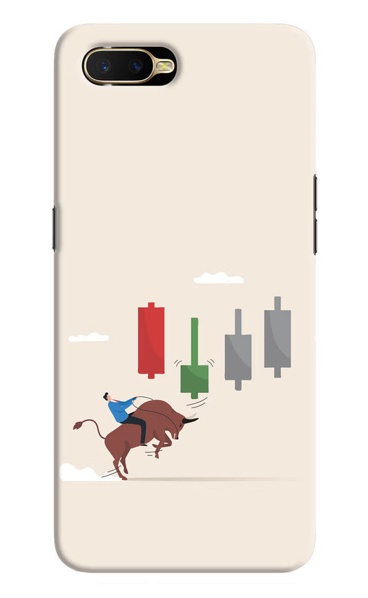 Bull Trading Momentum Oppo K1 Hard Case Back Cover by Casekaro