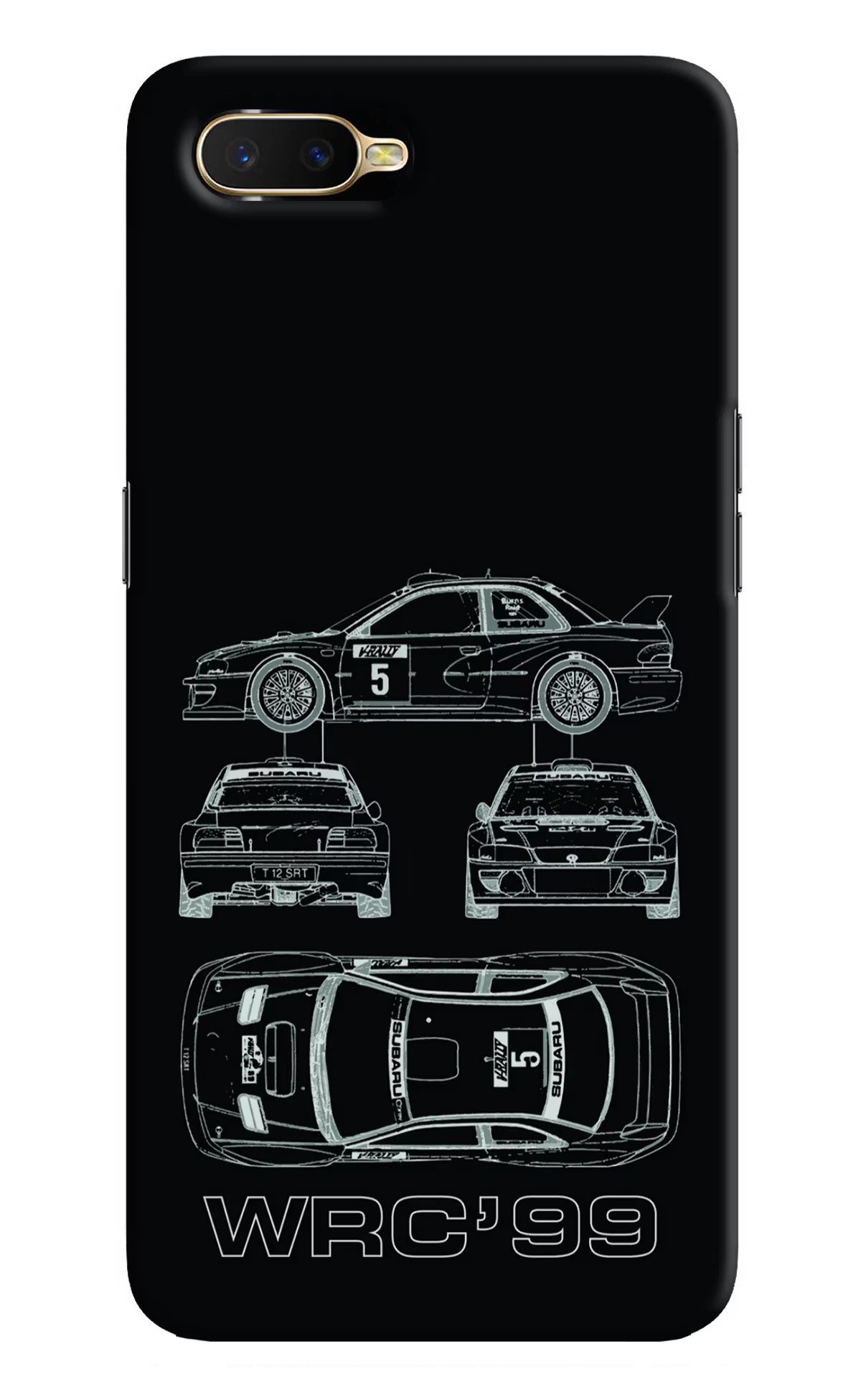 WRC'99 Oppo K1 Hard Case Back Cover by Casekaro