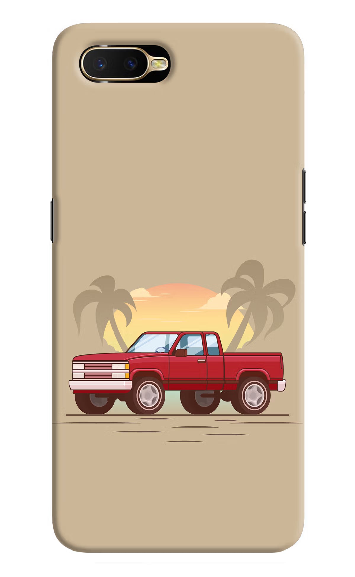 Desert Classic Drive Oppo K1 Hard Case Back Cover by Casekaro