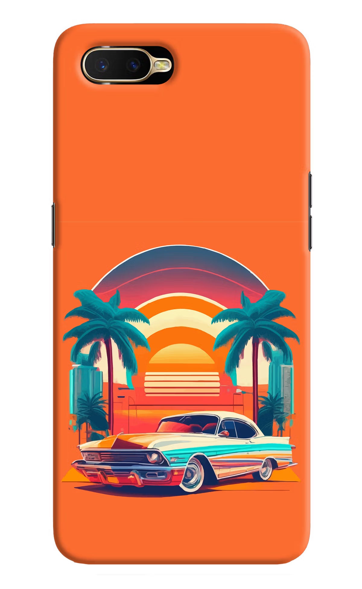 Palm Drive 80s Oppo K1 Hard Case Back Cover by Casekaro