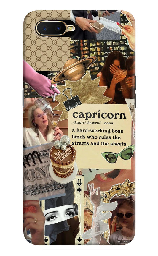 Capricorn Zodiac Oppo K1 Hard Case Back Cover by Casekaro