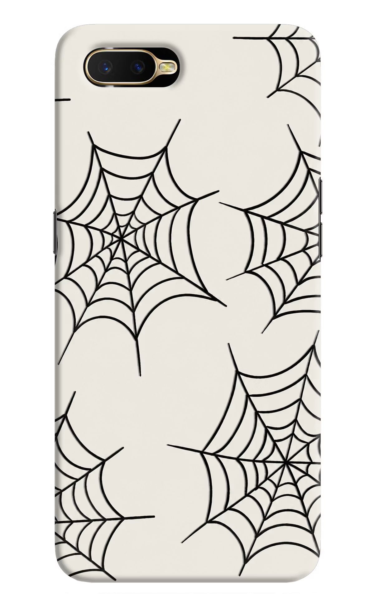Spider Web Oppo K1 Hard Case Back Cover by Casekaro