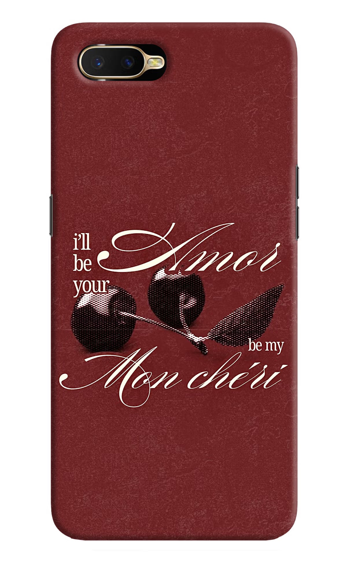 Velvet Cherry Oppo K1 Back Cover