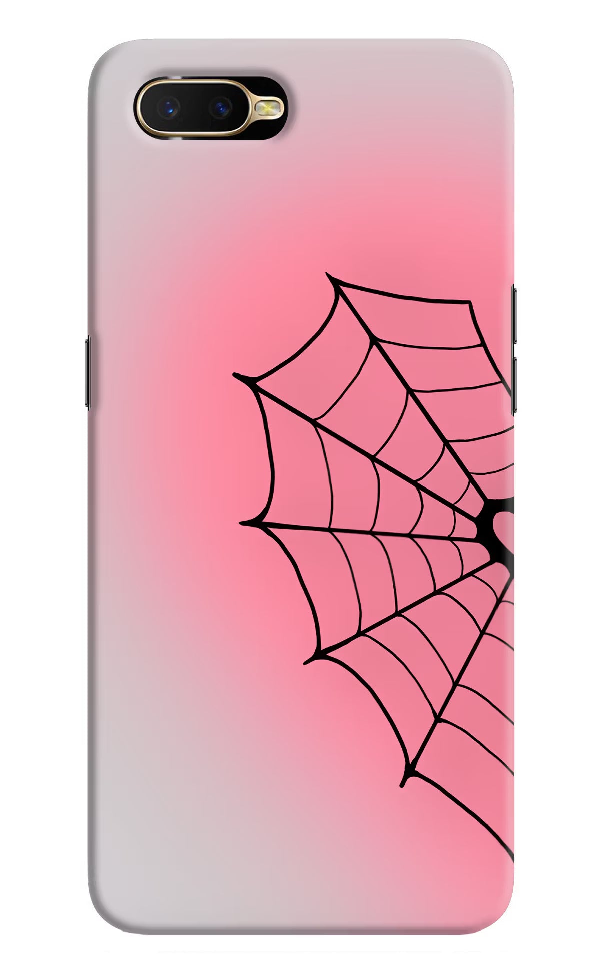 Pink Web Oppo K1 Back Cover