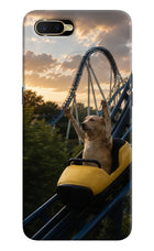 Rollercoaster Dog Oppo K1 Hard Case Back Cover by Casekaro