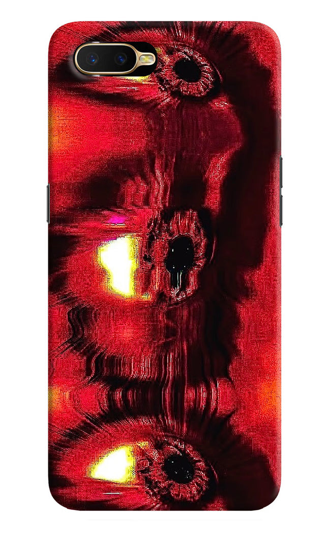 Fire Eye Oppo K1 Hard Case Back Cover by Casekaro