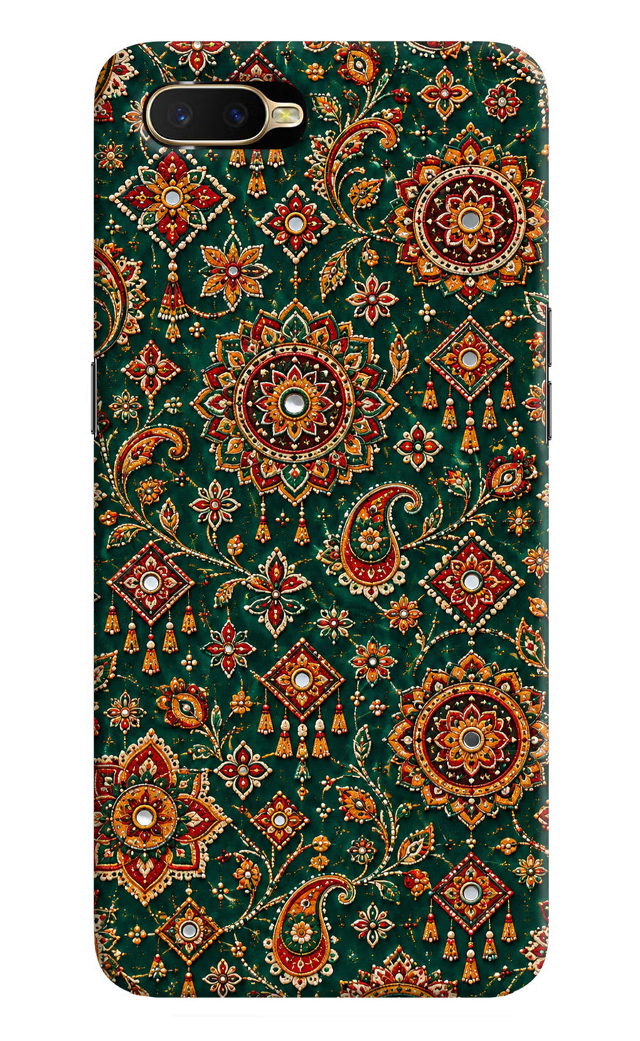 Green Pataka Oppo K1 Back Cover, Hard case