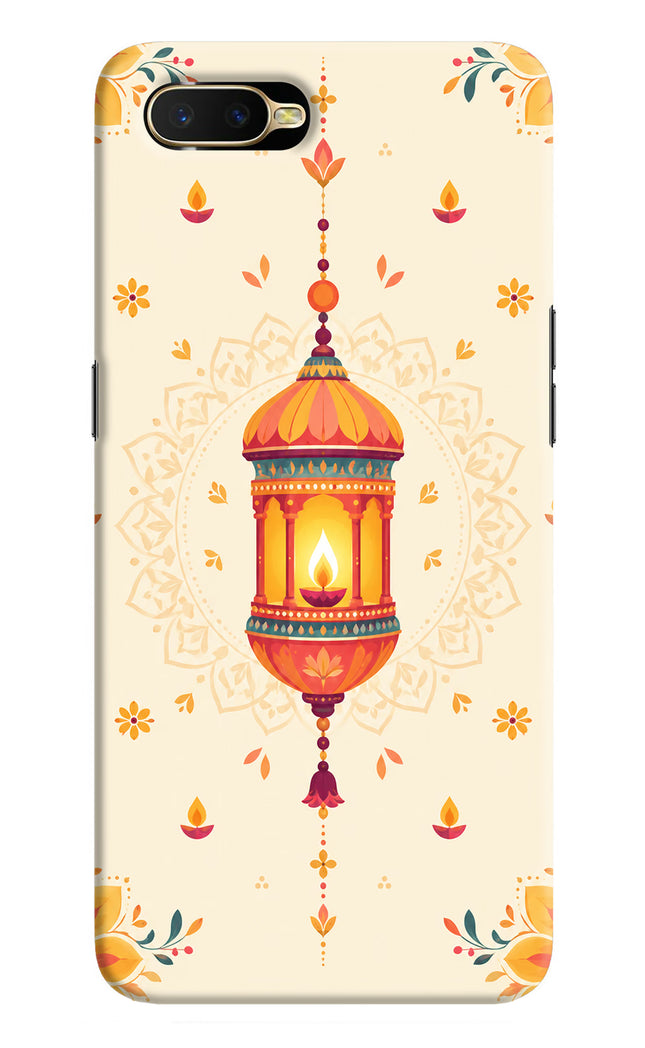 Golden Lantern Oppo K1 Hard Case Back Cover by Casekaro
