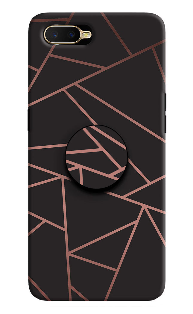 Geometric Pattern Oppo K1 Pop Case by Casekaro