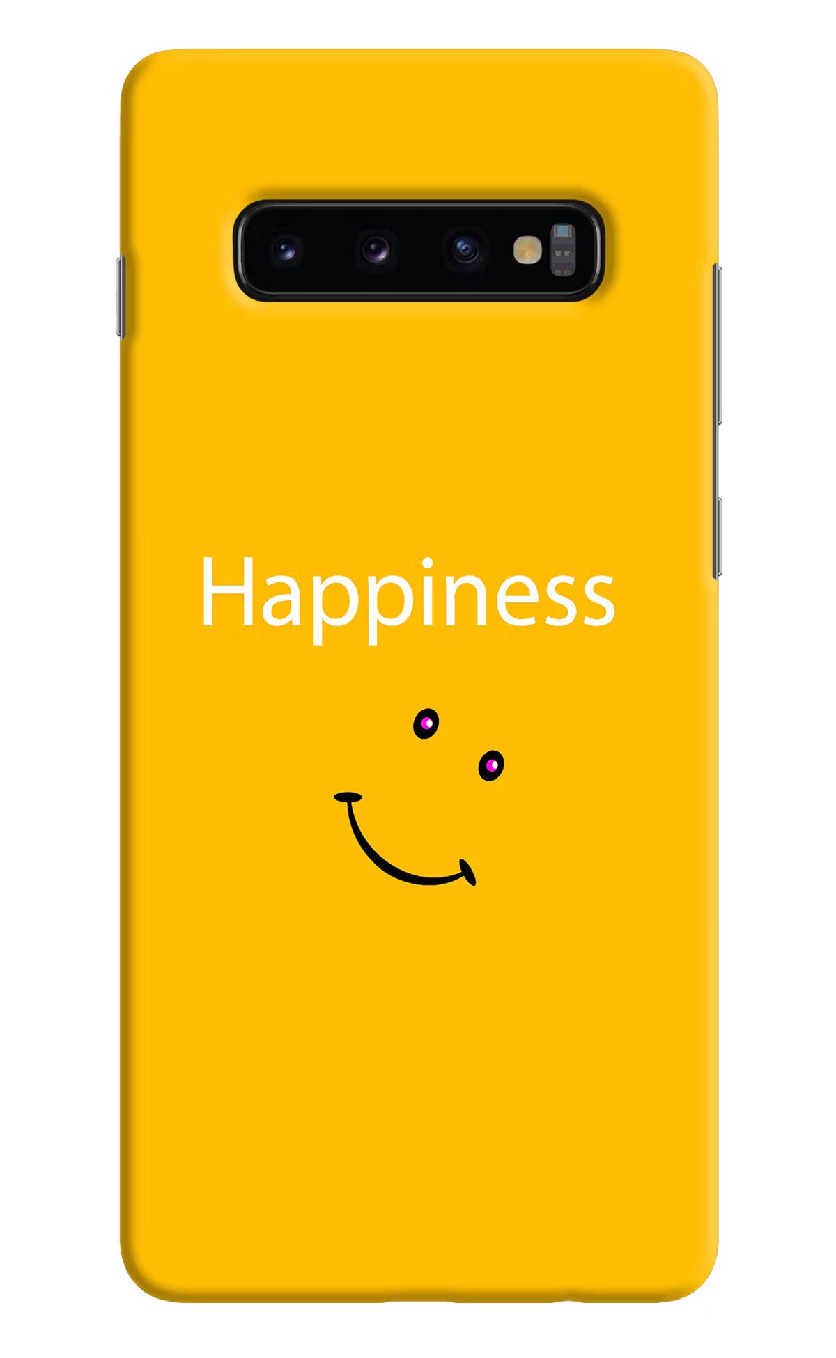 Happiness With Smiley Samsung S10 Plus Hard Case Back Cover by Casekaro