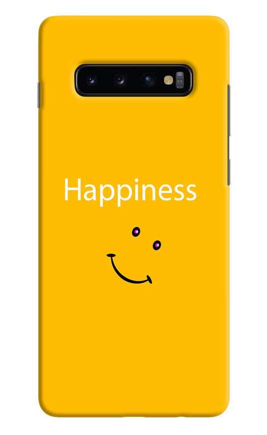 Happiness With Smiley Samsung S10 Plus Hard Case Back Cover by Casekaro