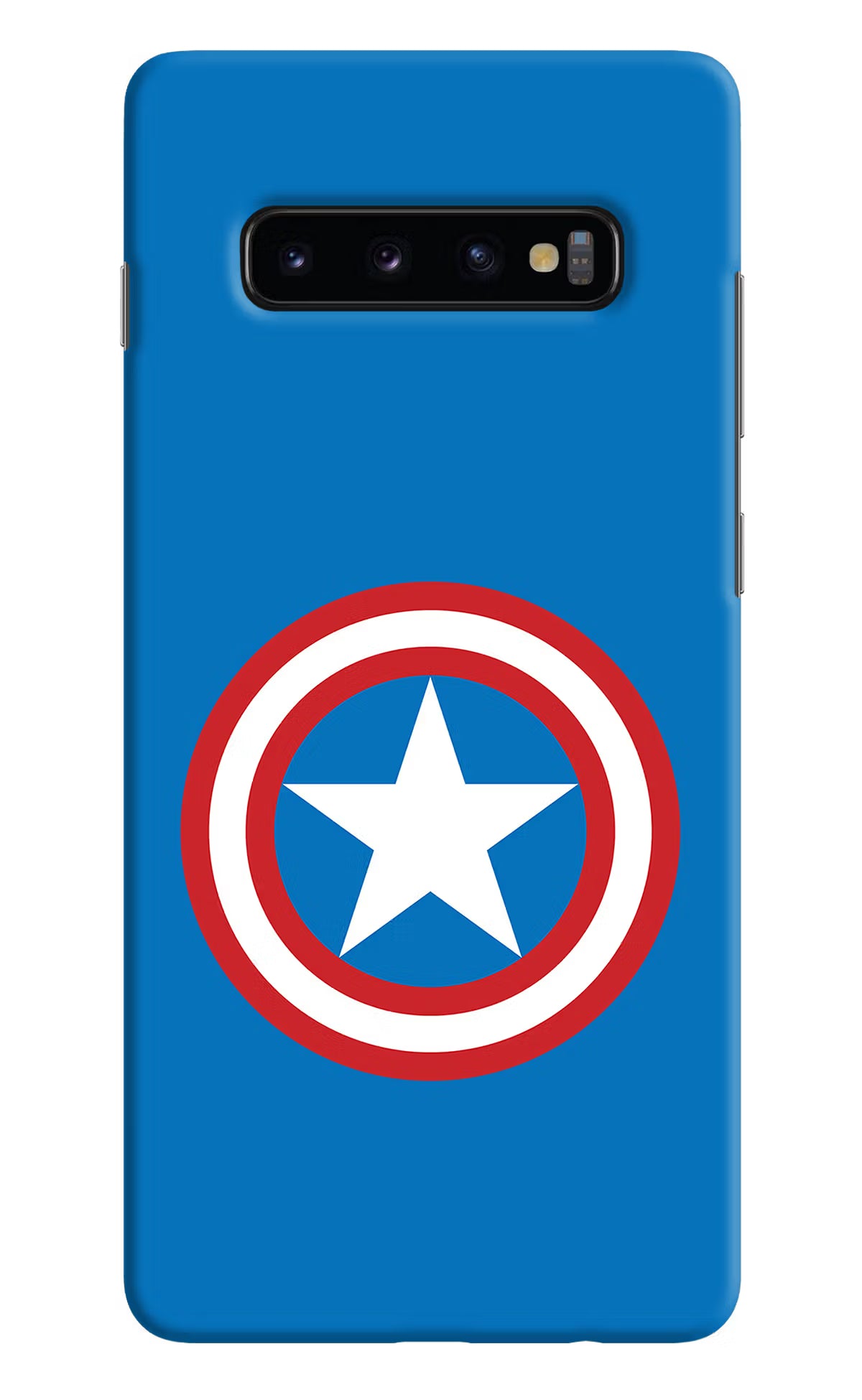 Captain America Logo Samsung S10 Plus Hard Case Back Cover by Casekaro