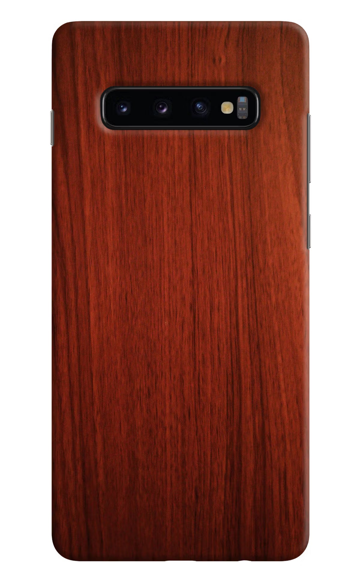 Wooden Plain Pattern Samsung S10 Plus Hard Case Back Cover by Casekaro