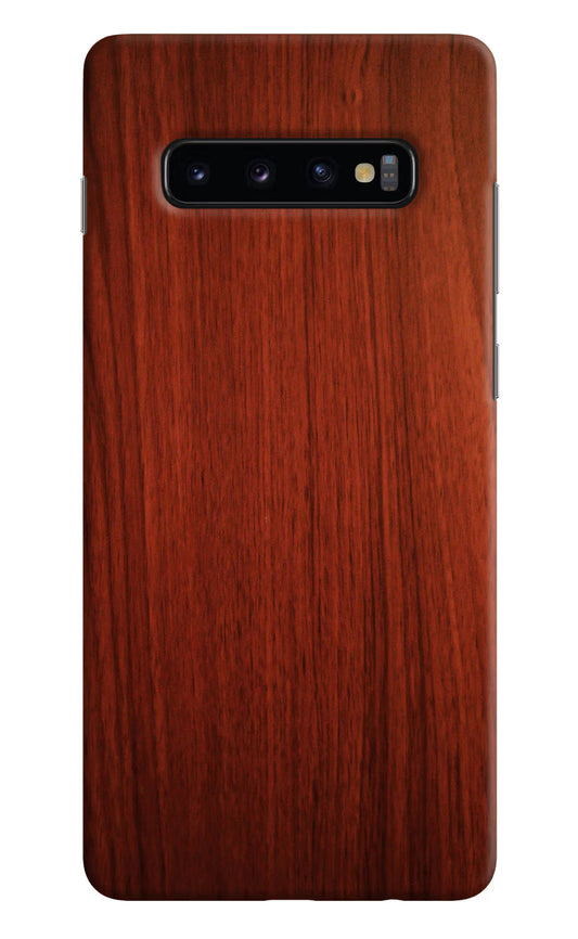 Wooden Plain Pattern Samsung S10 Plus Hard Case Back Cover by Casekaro