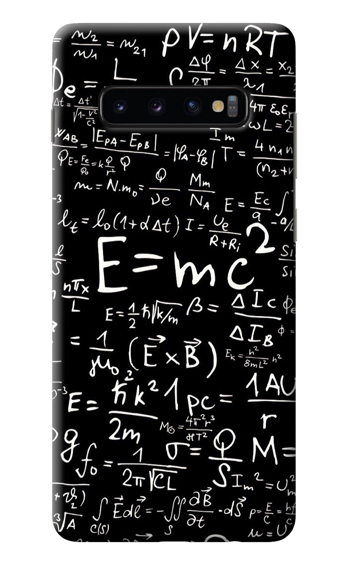 Physics Albert Einstein Formula Samsung S10 Plus Back Cover