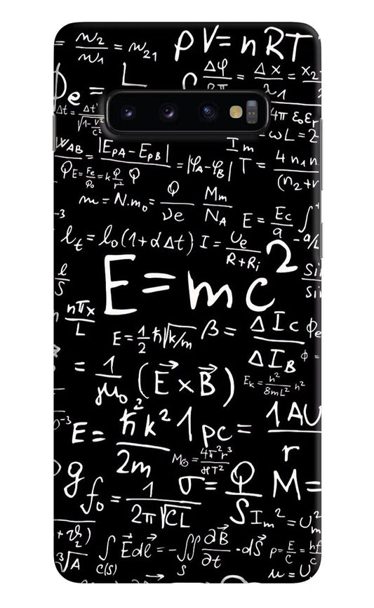 Physics Formula Samsung S10 Plus Hard Case Back Cover by Casekaro