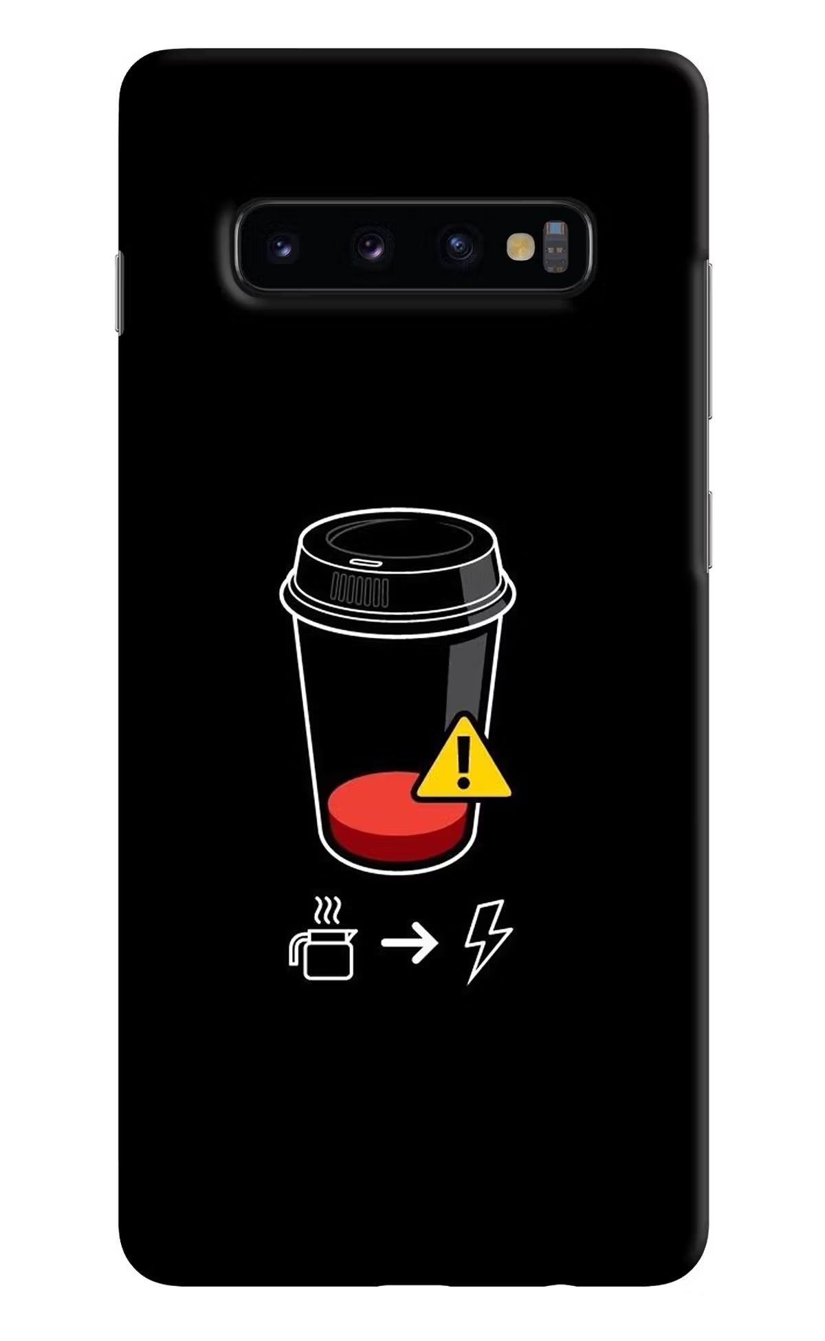 Coffee Samsung S10 Plus Hard Case Back Cover by Casekaro