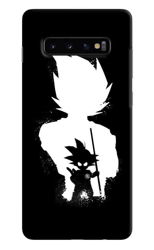 Goku Shadow Samsung S10 Plus Hard Case Back Cover by Casekaro