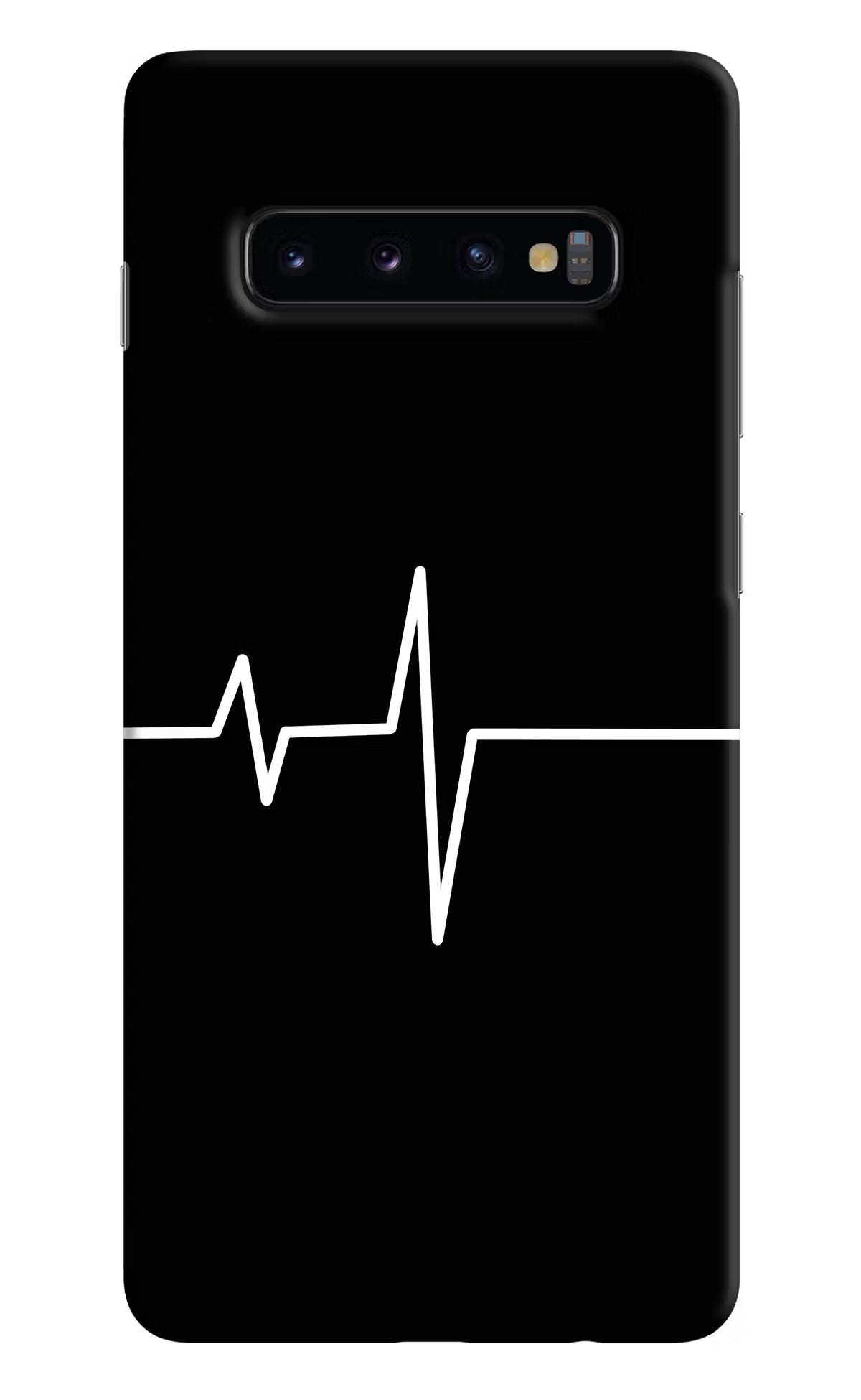 Heart Beats Samsung S10 Plus Hard Case Back Cover by Casekaro