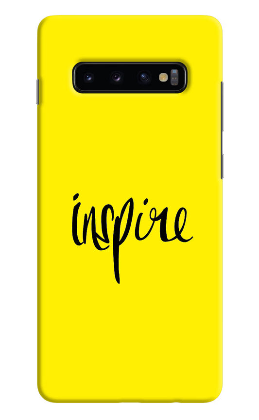 Inspire Samsung S10 Plus Hard Case Back Cover by Casekaro