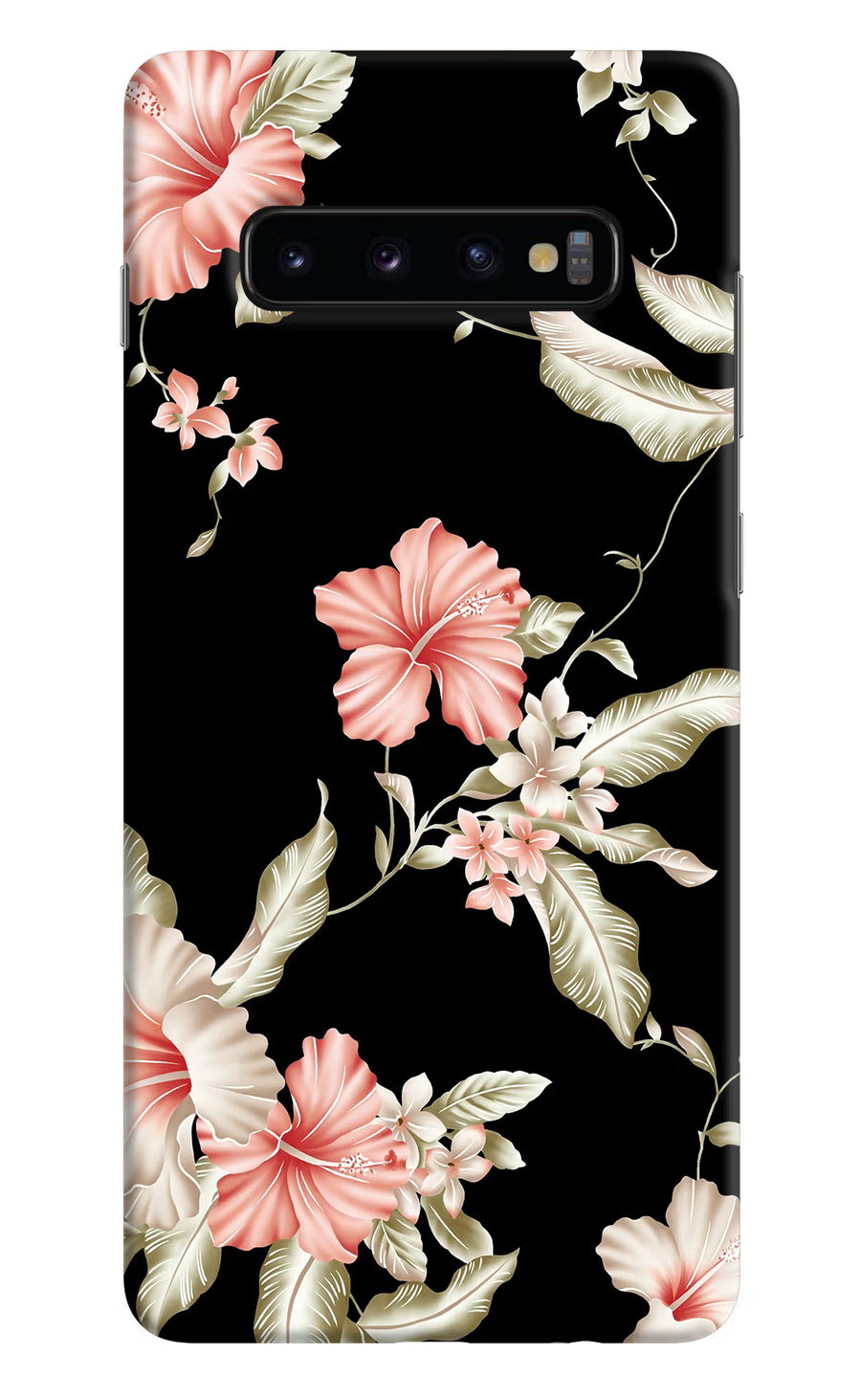 Flowers Samsung S10 Plus Back Cover, Hard case