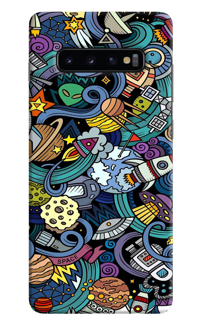Space Abstract Samsung S10 Plus Hard Case Back Cover by Casekaro