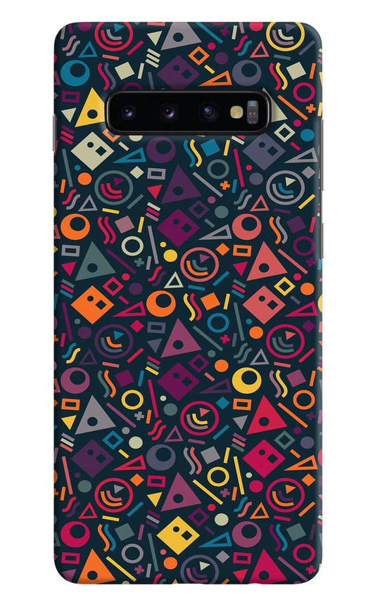 Geometric Abstract Samsung S10 Plus Hard Case Back Cover by Casekaro