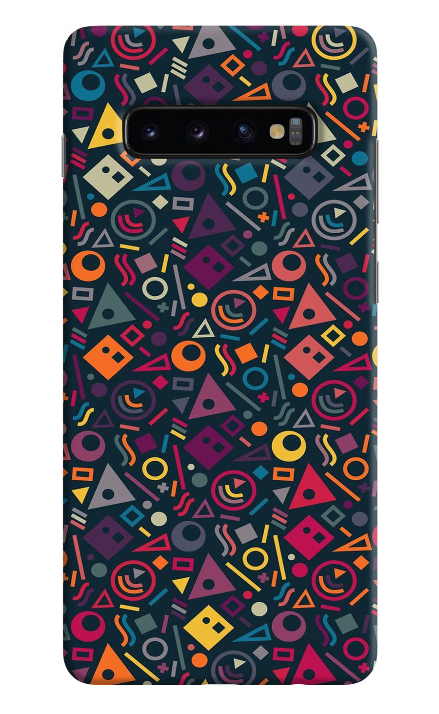 Geometric Abstract Samsung S10 Plus Back Cover, Hard case