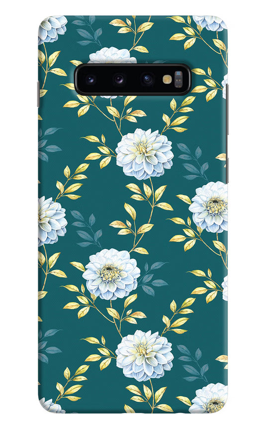 Flowers Samsung S10 Plus Hard Case Back Cover by Casekaro