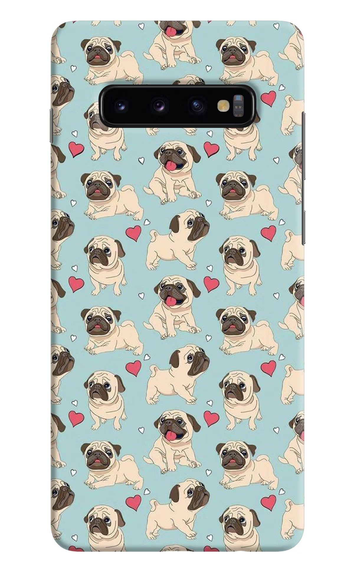 Pug Dog Samsung S10 Plus Hard Case Back Cover by Casekaro
