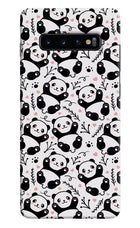 Cute Panda Samsung S10 Plus Hard Case Back Cover by Casekaro