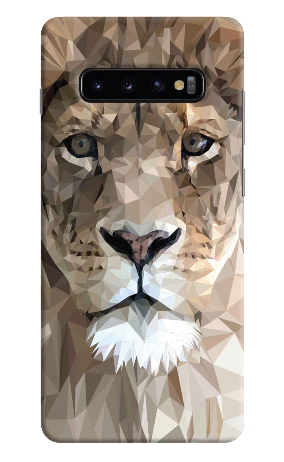 Lion Art Samsung S10 Plus Hard Case Back Cover by Casekaro