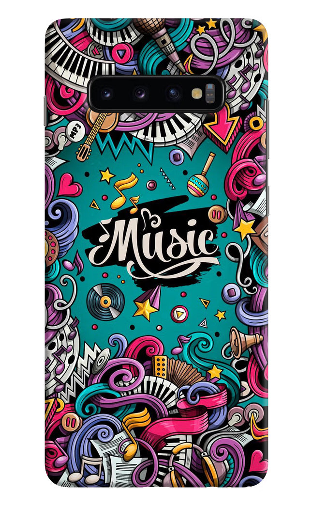 Music Graffiti Samsung S10 Plus Hard Case Back Cover by Casekaro