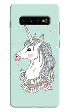 Unicorn Wallpaper Samsung S10 Plus Hard Case Back Cover by Casekaro