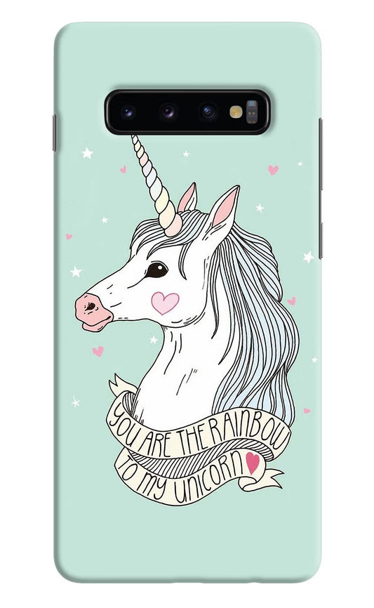 Unicorn Wallpaper Samsung S10 Plus Hard Case Back Cover by Casekaro