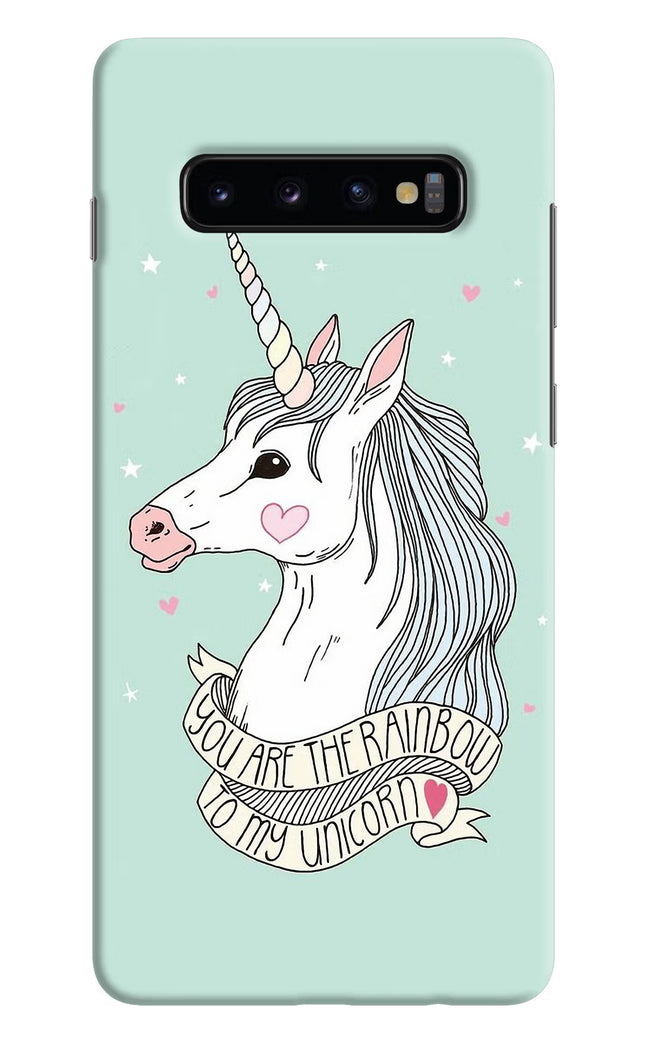Unicorn Wallpaper Samsung S10 Plus Hard Case Back Cover by Casekaro