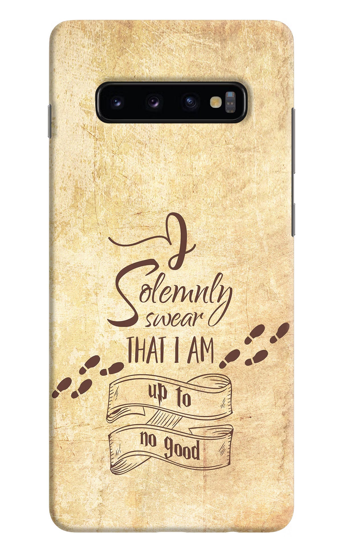 I Solemnly swear that i up to no good Samsung S10 Plus Hard Case Back Cover by Casekaro