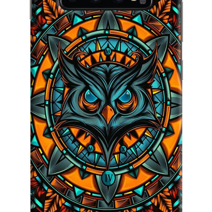 Angry Owl Art Samsung S10 Plus Hard Case Back Cover by Casekaro