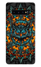 Angry Owl Art Samsung S10 Plus Hard Case Back Cover by Casekaro