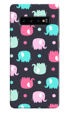 Elephants Samsung S10 Plus Hard Case Back Cover by Casekaro