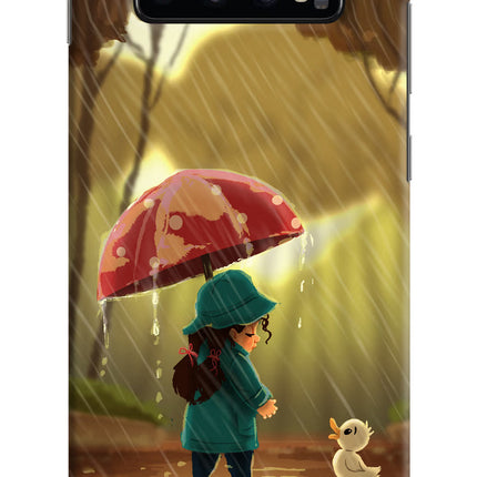 Rainy Day Samsung S10 Plus Hard Case Back Cover by Casekaro