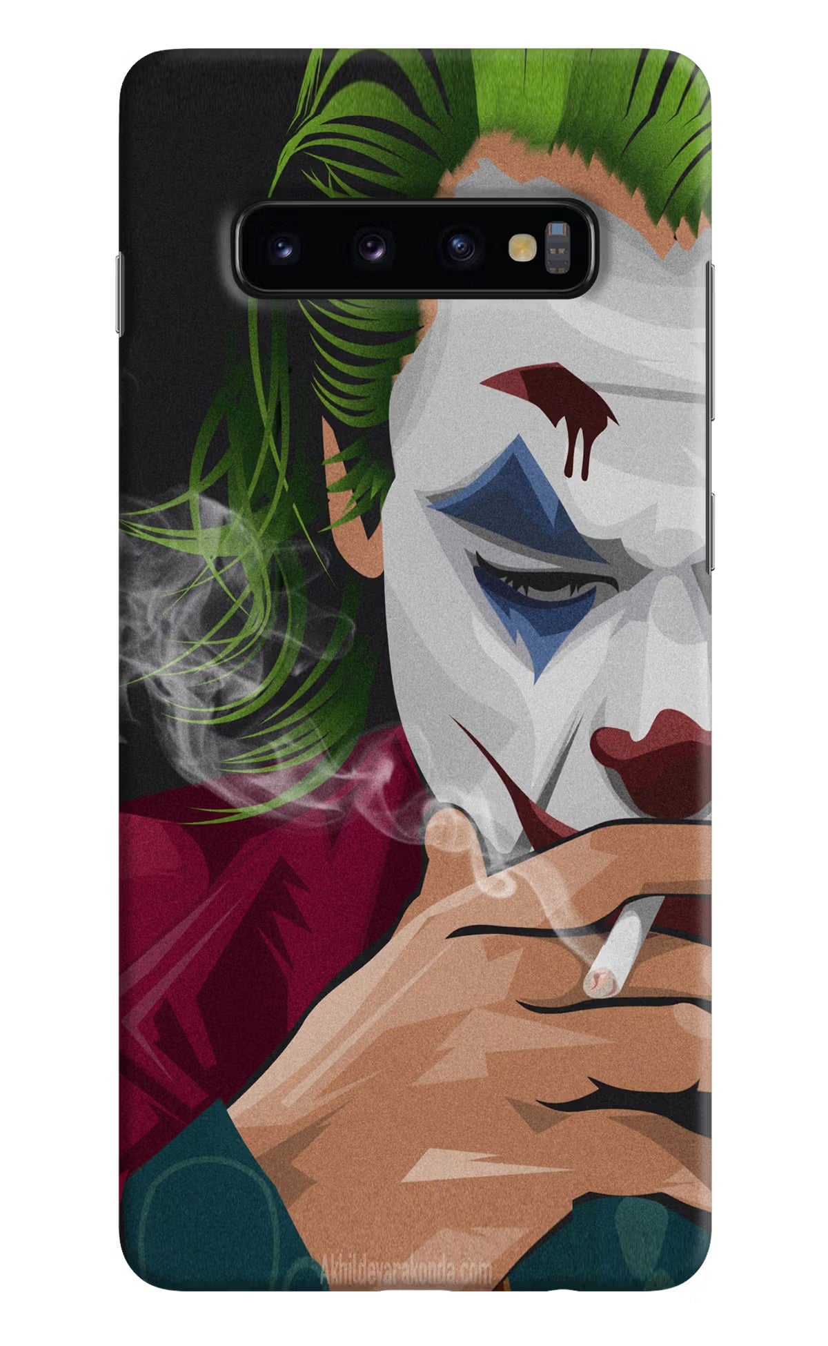 Joker Smoking Samsung S10 Plus Hard Case Back Cover by Casekaro